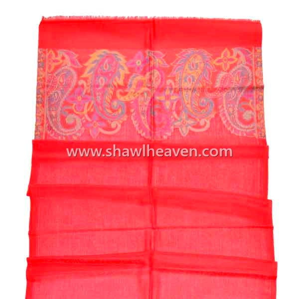 Designer modal jacquard scarves and shawls from India